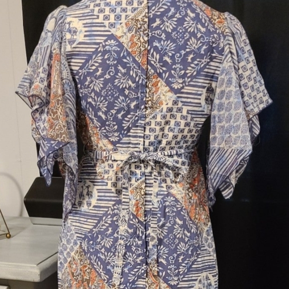 Groovy Vintage Patchwork Maxi Dress - Picture 5 of 7